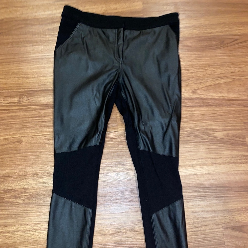 Black Faux Leather Leggings